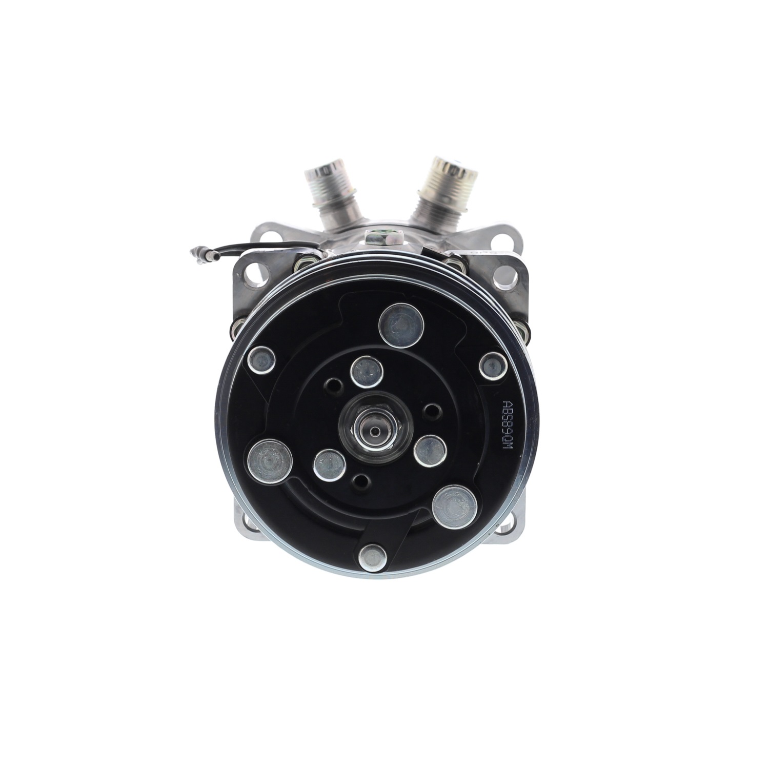 COMPRESOR DE AC AMERICAN AIR 5H14 2A 12V 132MM M. OREJAS TAPA FL 6626 6664 4509 SANDEN - 7