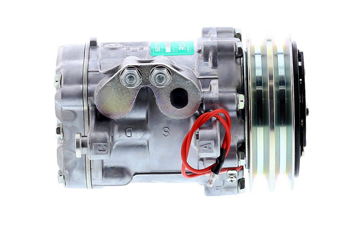 COMPRESOR DE AC AMERICAN AIR 7B10 2A 12V 115MM MONTAJE ALTERNADOR 7170 SANDEN - 5