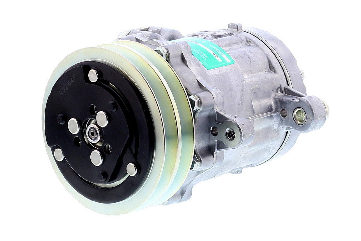 COMPRESOR DE AC AMERICAN AIR 7B10 2A 12V 115MM MONTAJE ALTERNADOR 7170 SANDEN - 8