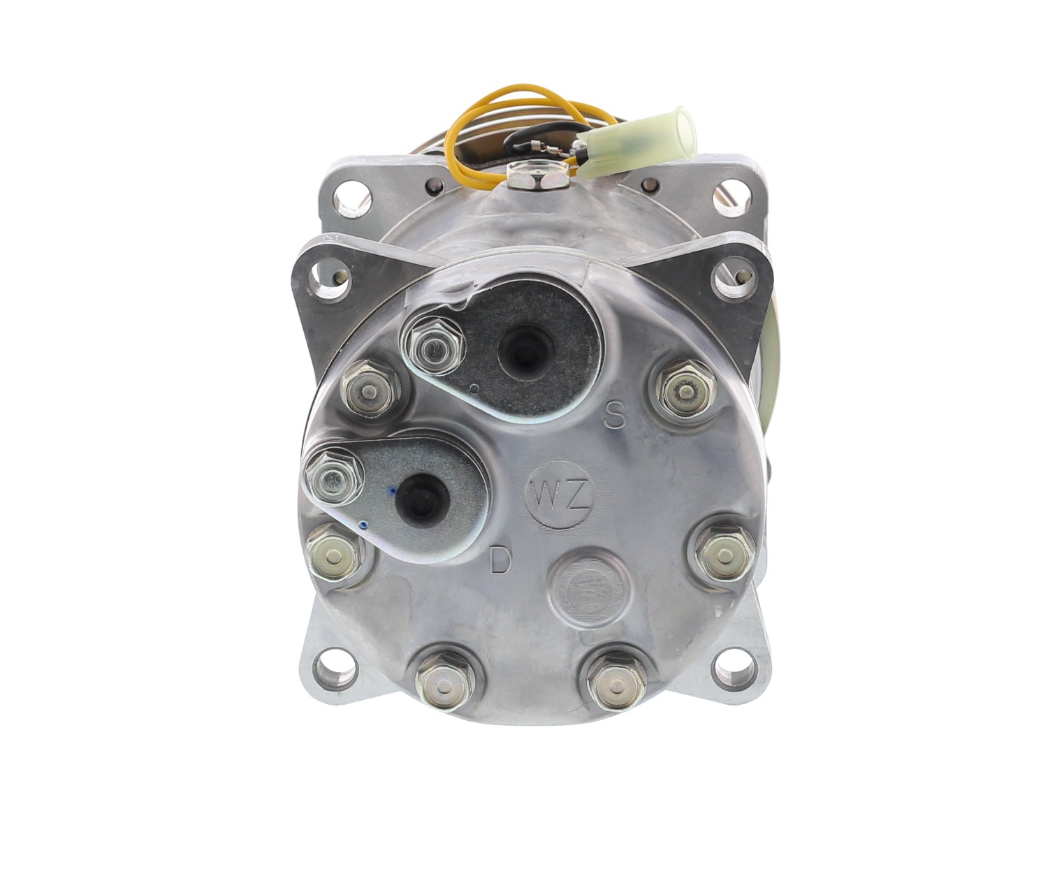 COMPRESOR DE AC AMERICAN AIR 7H15 2A 24V 132MM M.O COBERTOR PLASTICO TAPA WZ U6035 8045 8243 SANDEN - 3