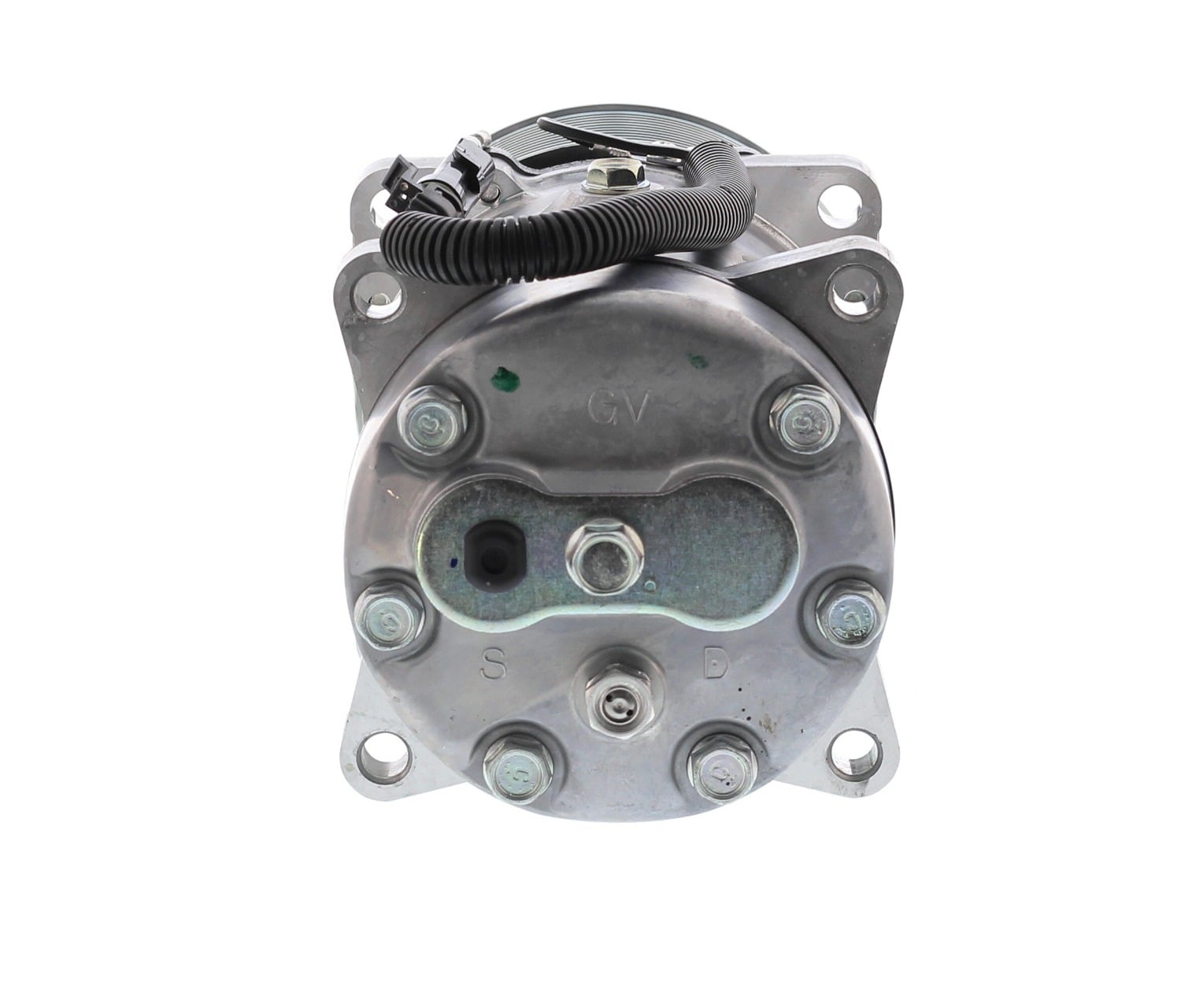 COMPRESOR DE AC AMERICAN AIR SD7H15 10PK 12V 125MM FLX7 M. OREJAS TAPA GV 4872 SANDEN - 3