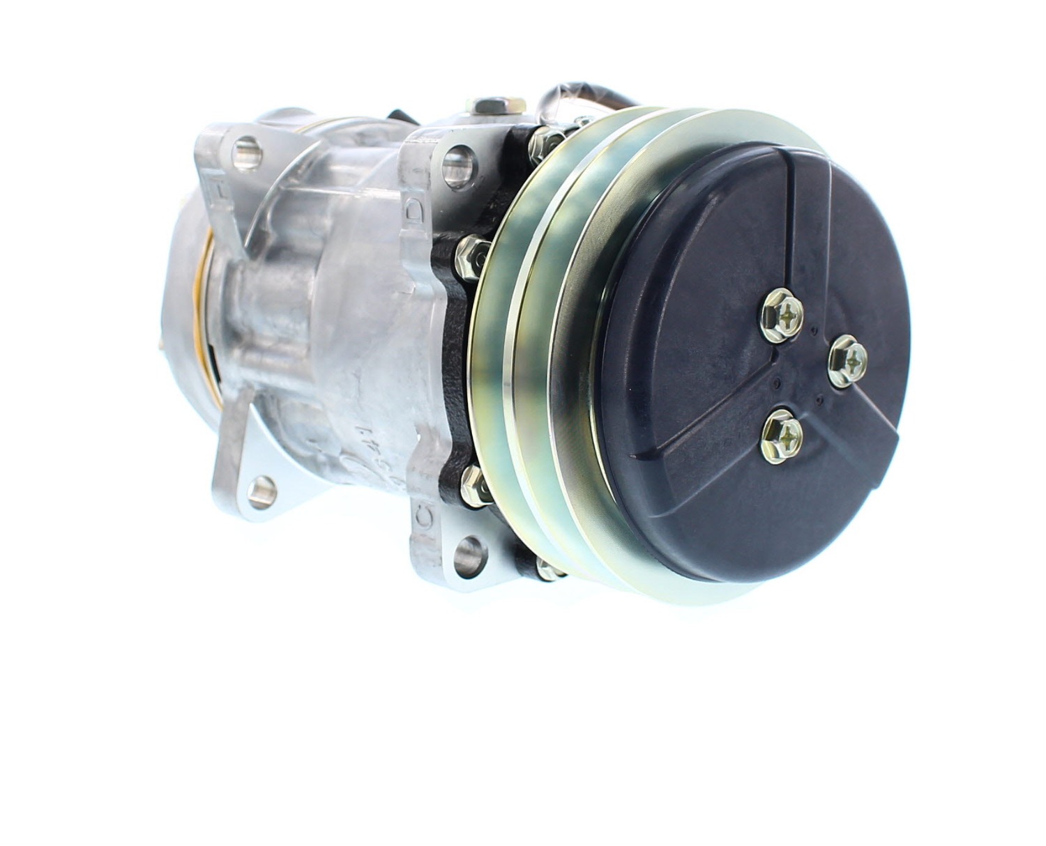 COMPRESOR DE AC AMERICAN AIR SD7H15 2A 12V 135MM MONTAJE OREJAS TAPA WV 6036 SANDEN - 6