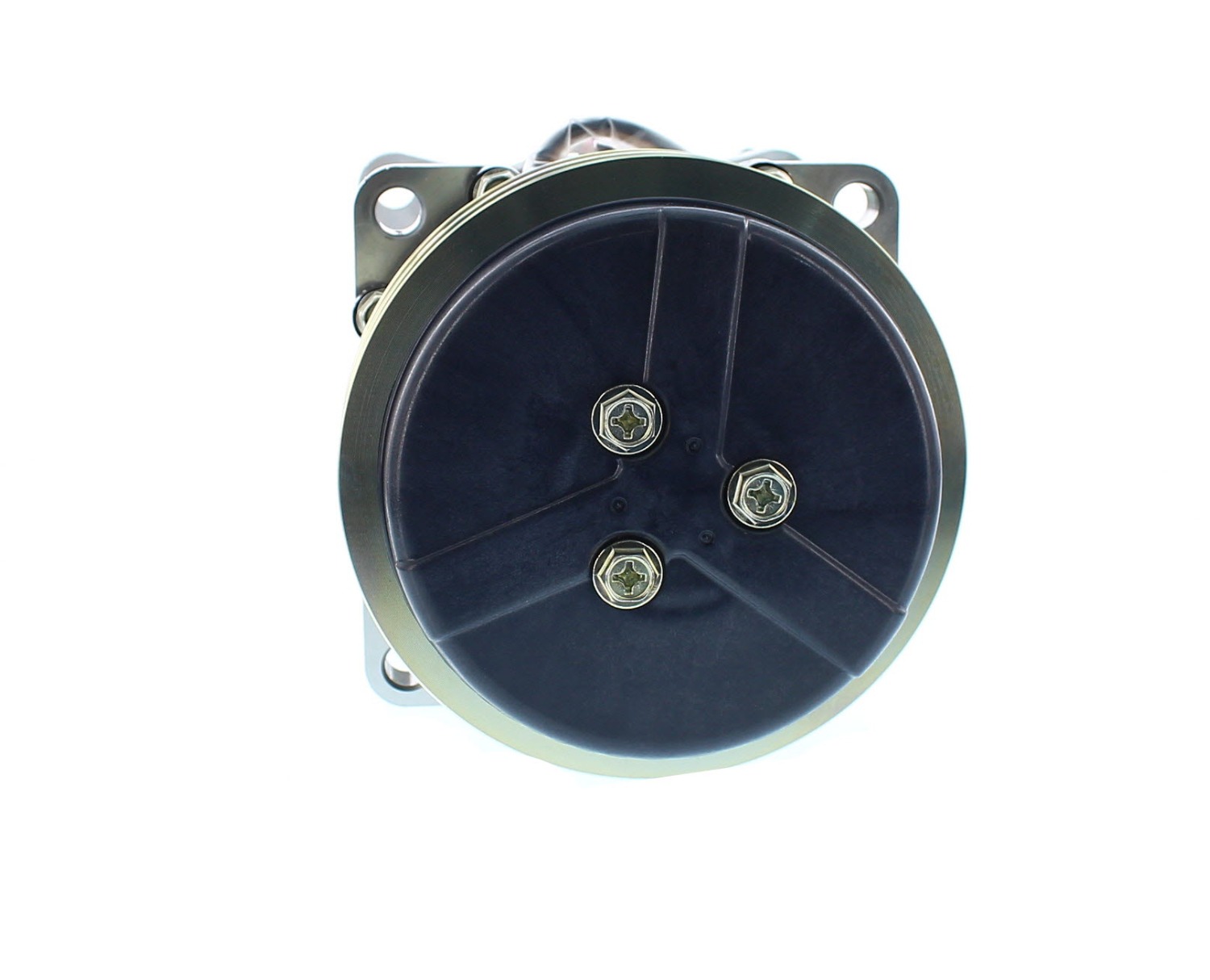 COMPRESOR DE AC AMERICAN AIR SD7H15 2A 12V 135MM MONTAJE OREJAS TAPA WV 6036 SANDEN - 7