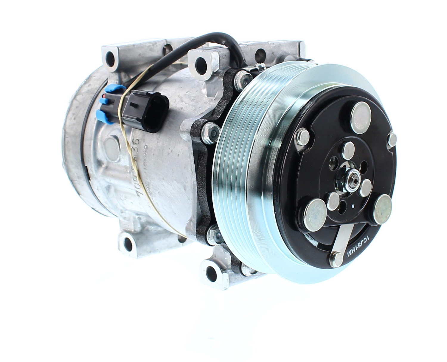COMPRESOR DE AC AMERICAN AIR 7H15 6PK 12V 125MM TAPA GWA 4815 4304 4546 SANDEN - 6