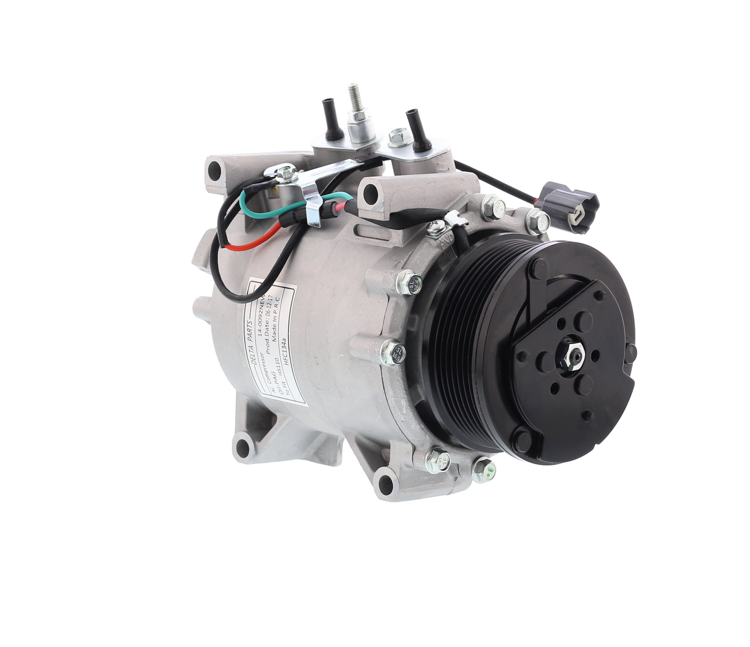 COMPRESOR DE AC AMERICAN AIR HS110R 7PK 12V 100MM HONDA CRV 02-06 AM - 6