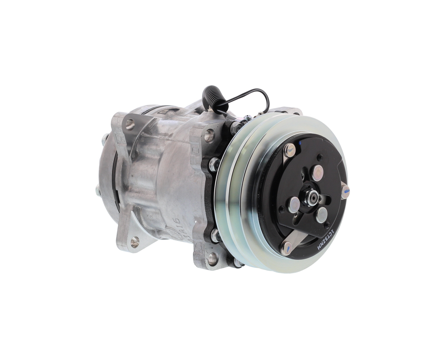 COMPRESOR DE AC AMERICAN AIR SD7H15 2A 12V 132MM MONTAJE OREJAS TAPA MJ 4646 SANDEN - 6