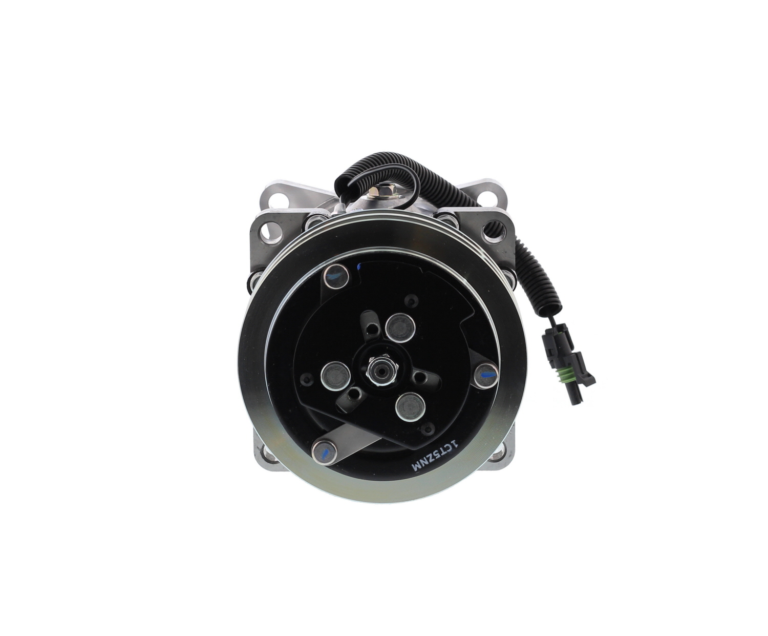 COMPRESOR DE AC AMERICAN AIR SD7H15 2A 12V 132MM MONTAJE OREJAS TAPA MJ 4646 SANDEN - 7