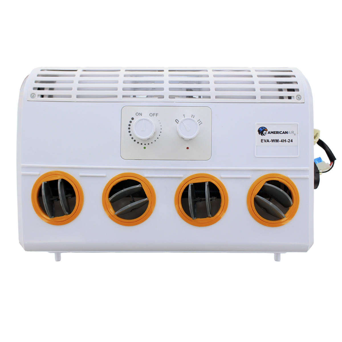 EVAPORADOR DE PARED 4 SALIDAS 25680 BTU 510 M3/HR 1.4A 24V - 1