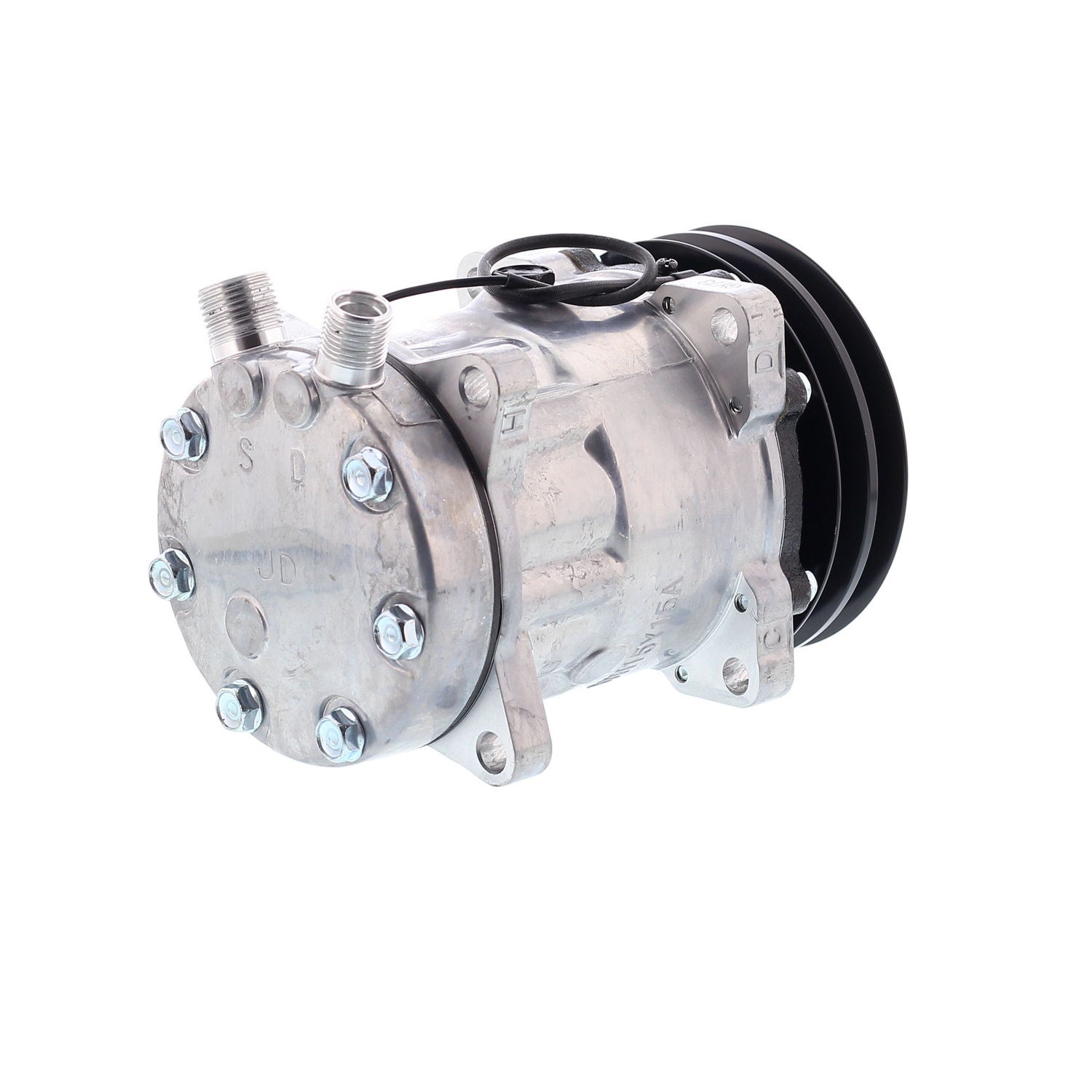 COMPRESOR DE AC AMERICAN AIR SD7H15 2A 12V 132MMTAPA JD (AM-SSB)8024 4664 - 4