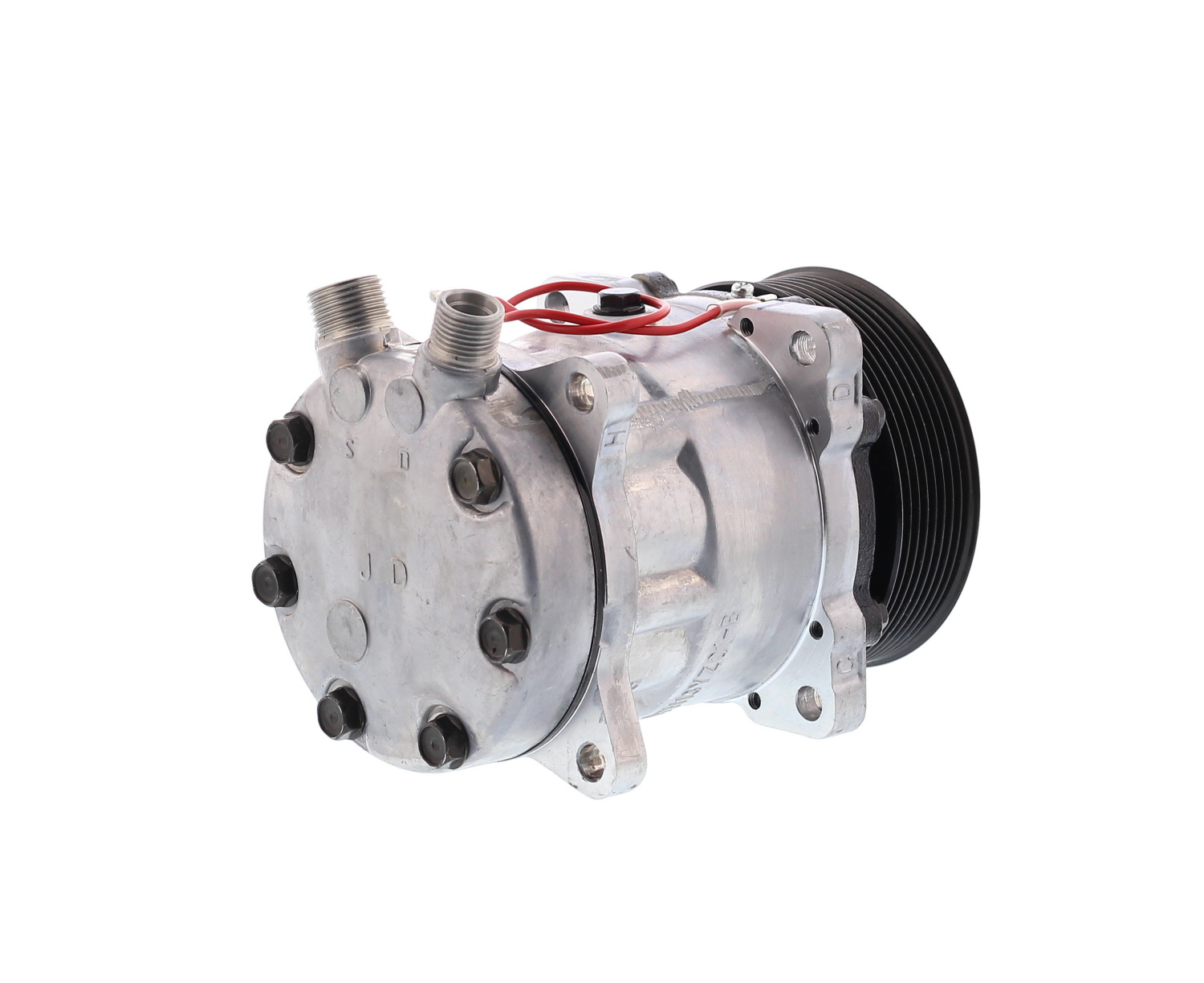 COMPRESOR DE AC AMERICAN AIR 7H13 8PK 12V 119MM TAPA JE (AM) 7306 - 4
