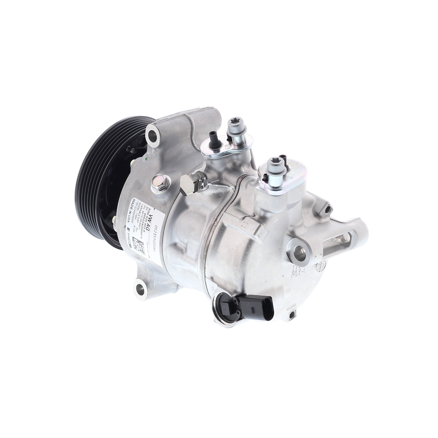 COMPRESOR DE AC AMERICAN AIR PXE14 6PK 12V 110MM PARA VOLKSWAGEN GOLF 1748 SANDEN - 2