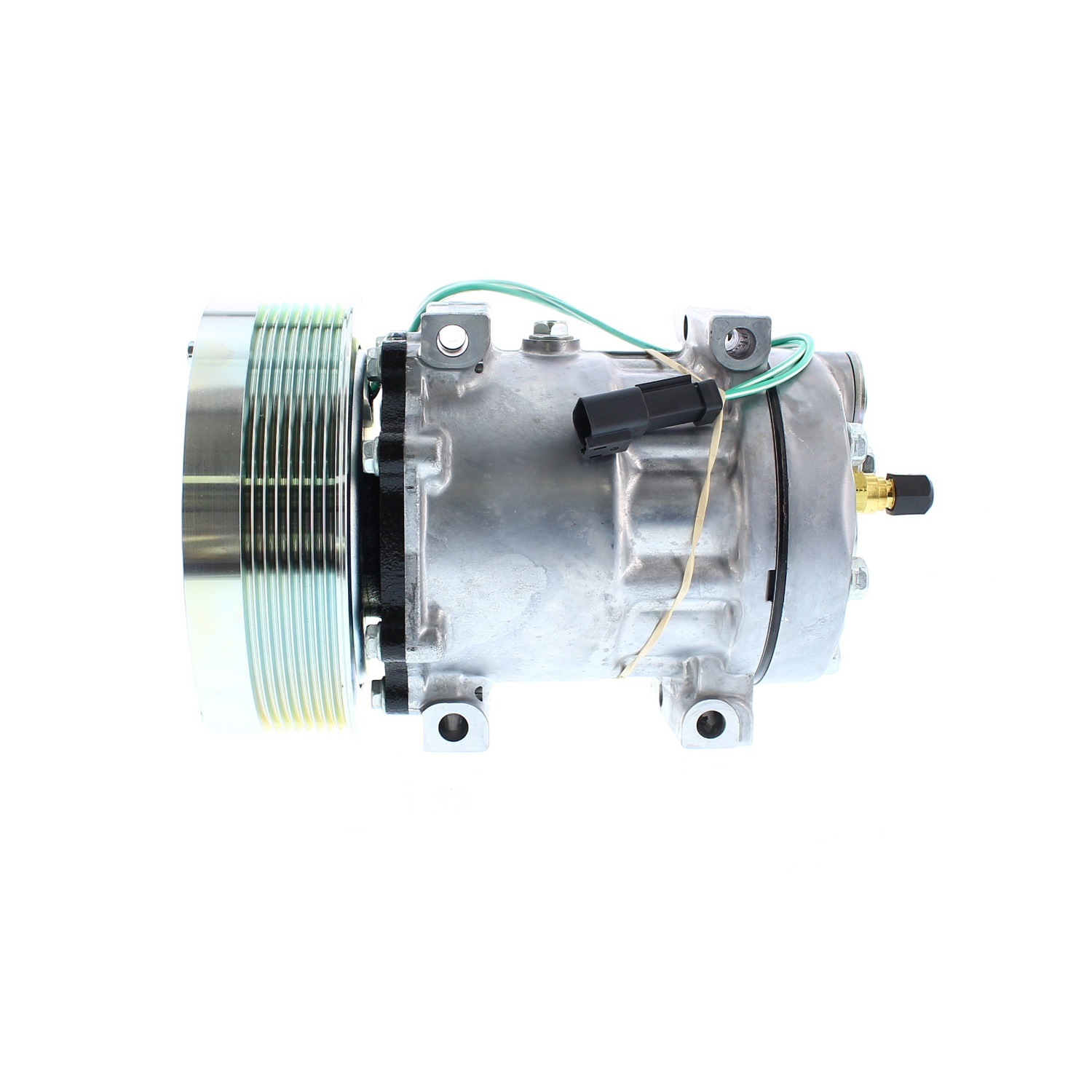 COMPRESOR DE AC AMERICAN AIR SD7H15SHD 8PK 24V 152MM MONTAJE DIRECTO TAPA GK 4840 4302 SANDEN - 1