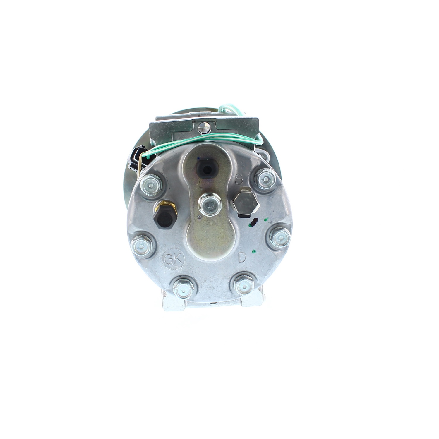 COMPRESOR DE AC AMERICAN AIR SD7H15SHD 8PK 24V 152MM MONTAJE DIRECTO TAPA GK 4840 4302 SANDEN - 3