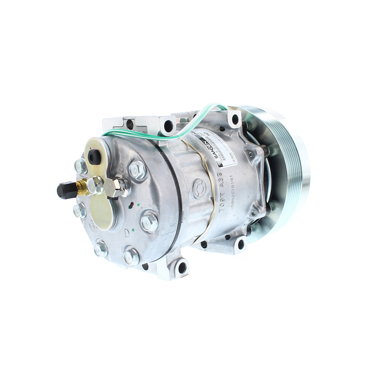 COMPRESOR DE AC AMERICAN AIR SD7H15SHD 8PK 24V 152MM MONTAJE DIRECTO TAPA GK 4840 4302 SANDEN - 4