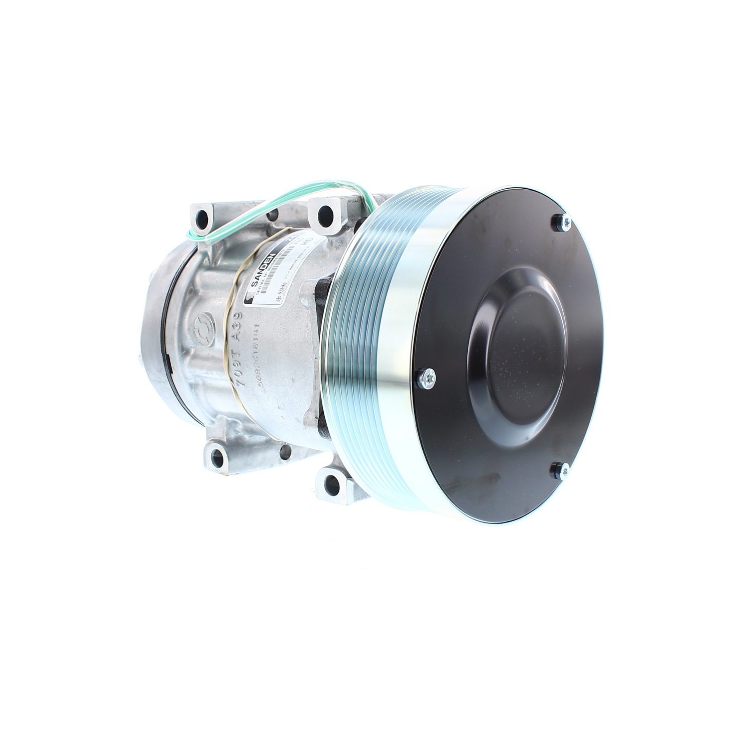 COMPRESOR DE AC AMERICAN AIR SD7H15SHD 8PK 24V 152MM MONTAJE DIRECTO TAPA GK 4840 4302 SANDEN - 6