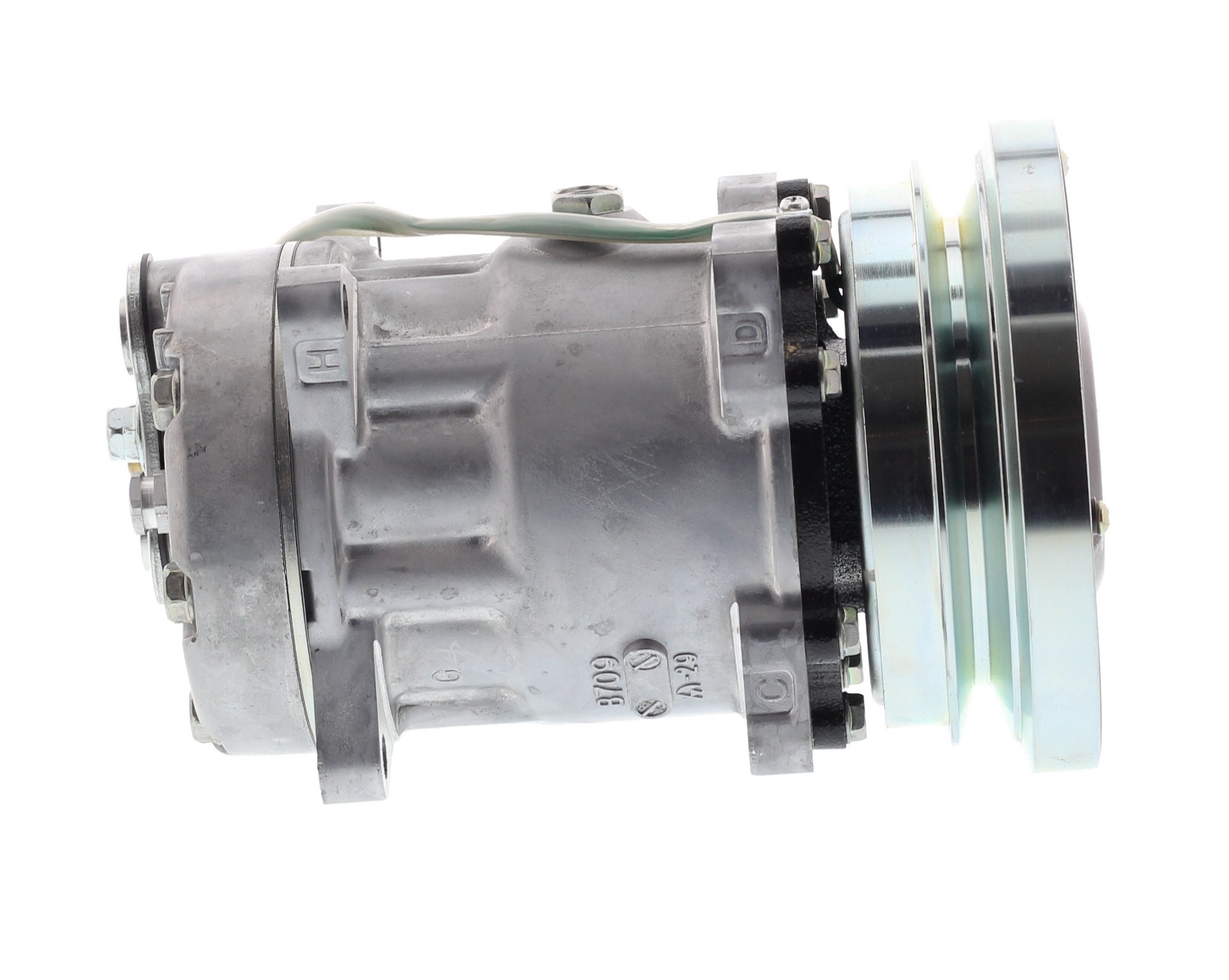 COMPRESOR DE AC AMERICAN AIR 7H15SHD 1A 24V 138MM MONTAJE OREJAS TAPA GK 4479 4468 4604 8107 SANDEN - 5