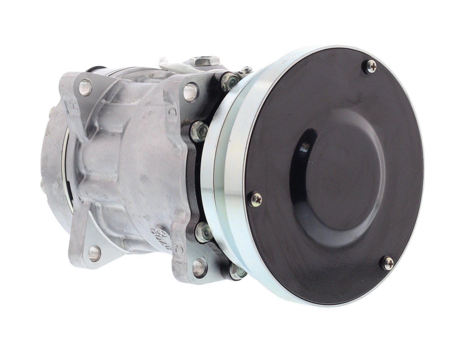 COMPRESOR DE AC AMERICAN AIR 7H15SHD 1A 24V 138MM MONTAJE OREJAS TAPA GK 4479 4468 4604 8107 SANDEN - 6