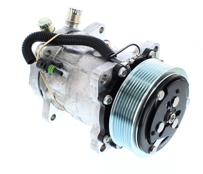 COMPRESOR DE AC SD7H15HD 8PK 12V 119MM MONTAJE OREJAS TAPA JDA 4660 SANDEN - 6