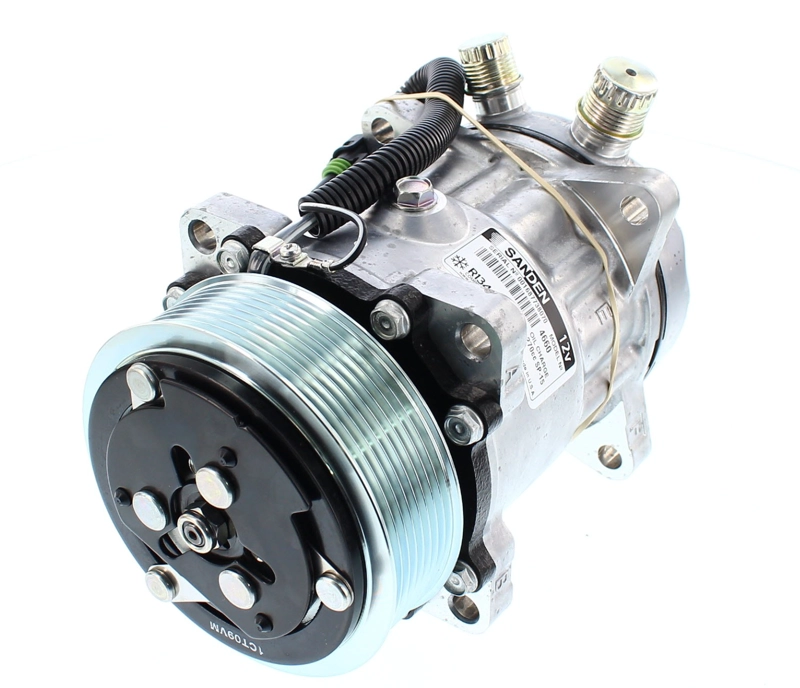 COMPRESOR DE AC SD7H15HD 8PK 12V 119MM MONTAJE OREJAS TAPA JDA 4660 SANDEN - 8