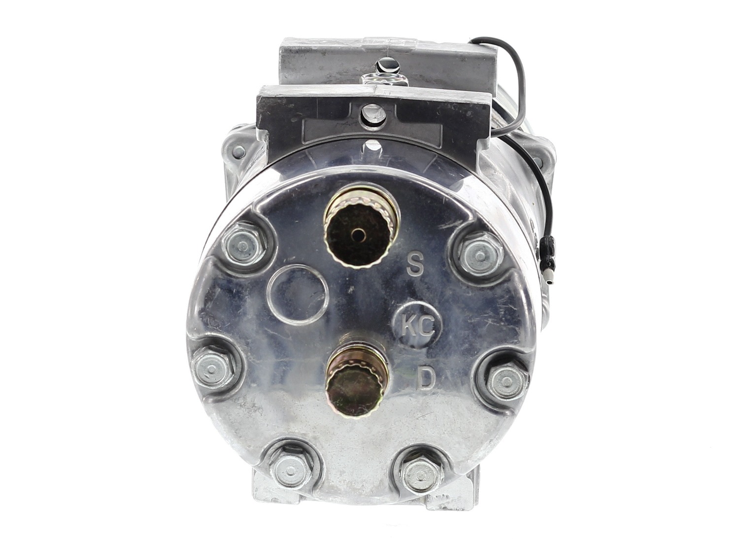 COMPRESOR DE AC AMERICAN AIR SD7H15 8PK 12V 119MM MONTAJE DIRECTO TAPA KC U4666 SANDEN - 3