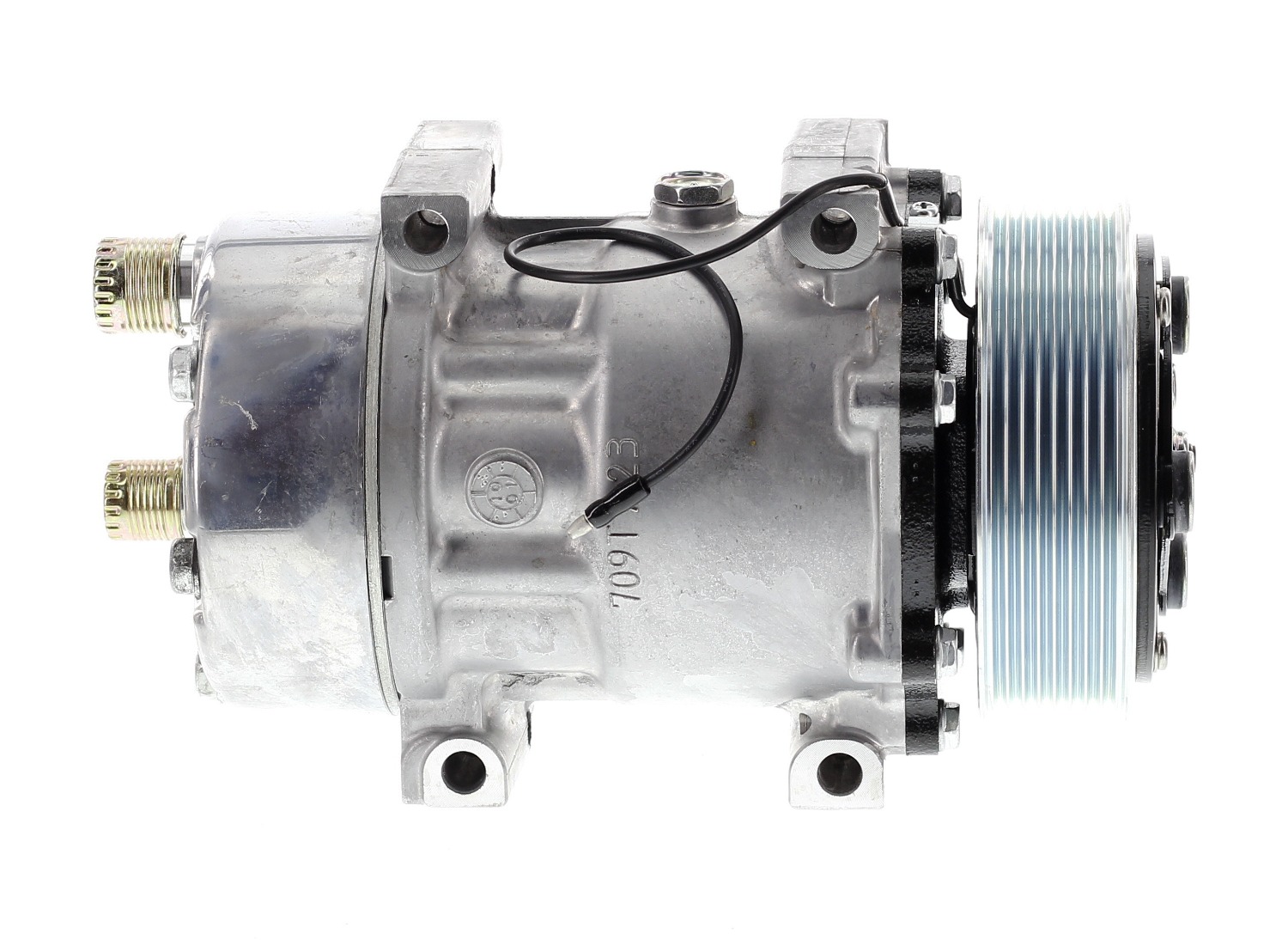 COMPRESOR DE AC AMERICAN AIR SD7H15 8PK 12V 119MM MONTAJE DIRECTO TAPA KC U4666 SANDEN - 5