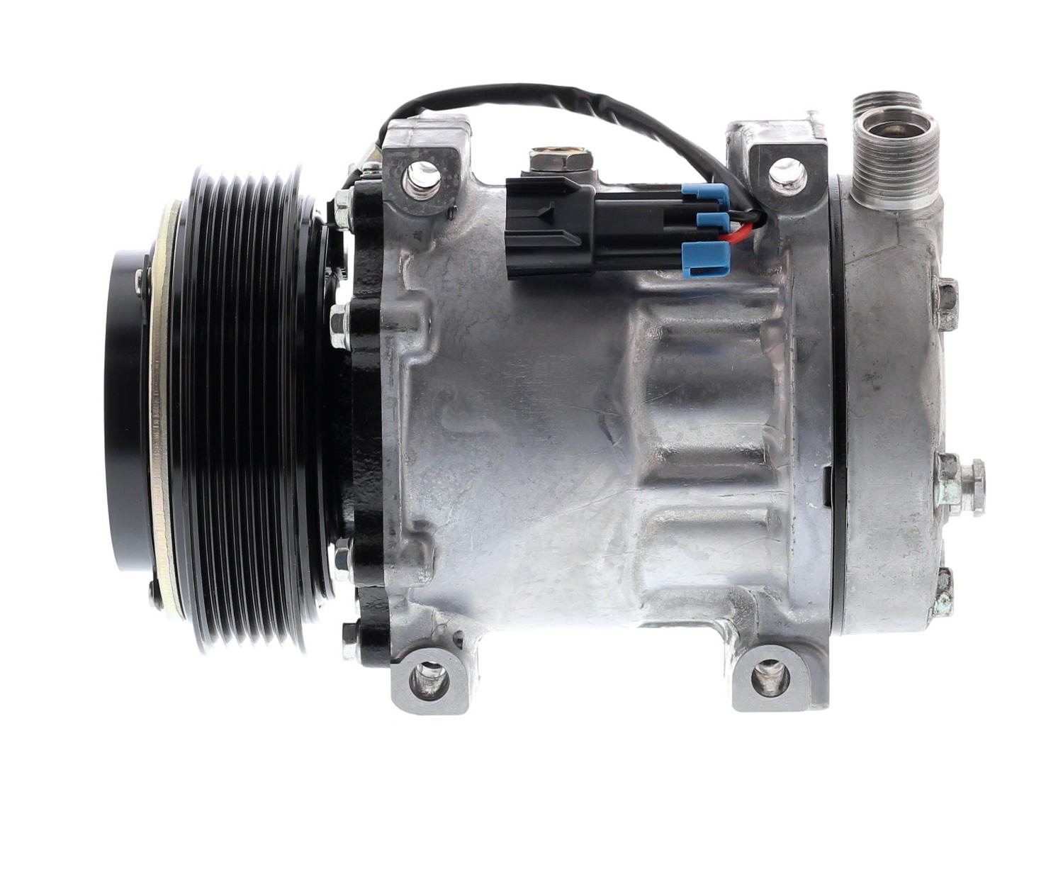 COMPRESOR DE AC AMERICAN AIR SD7H15 6PK 12V 125MM MONTAJE DIRECTO TAPA JDA 4883 SANDEN - 1