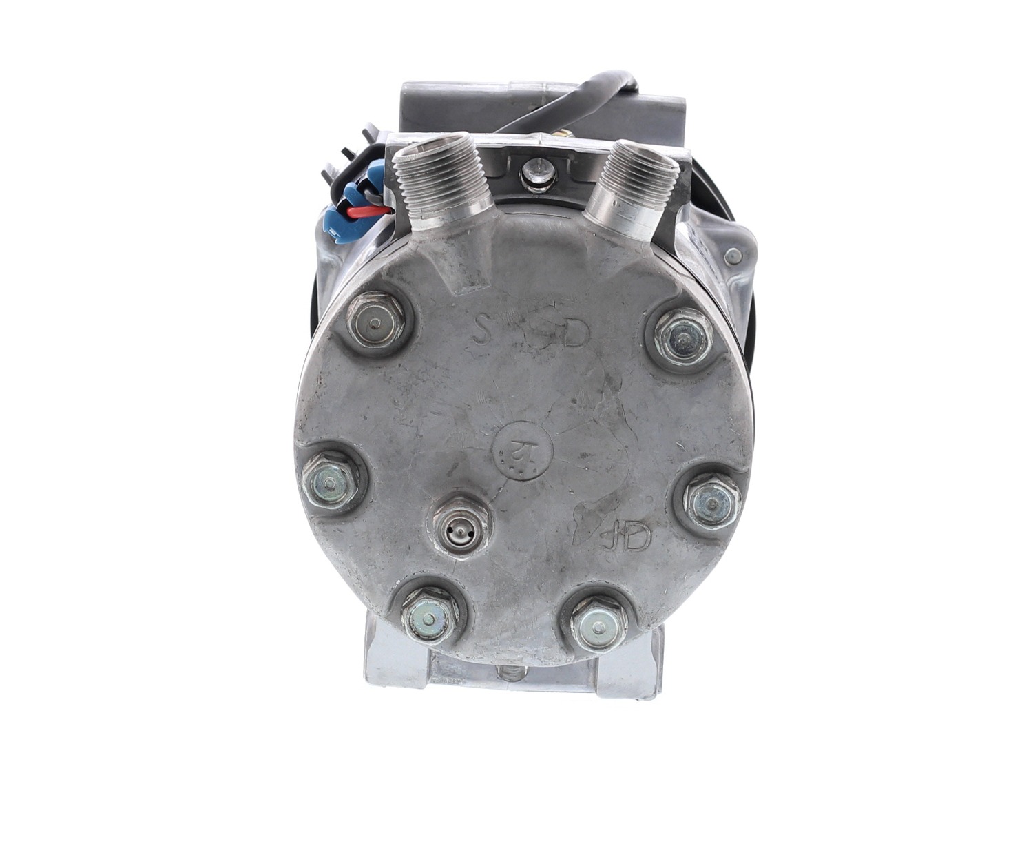 COMPRESOR DE AC AMERICAN AIR SD7H15 6PK 12V 125MM MONTAJE DIRECTO TAPA JDA 4883 SANDEN - 3