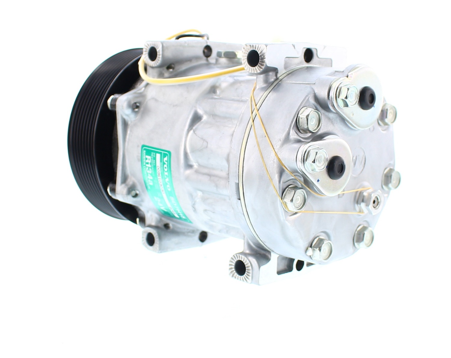 COMPRESORES DE AC AMERICAN AIR SD7H15 8PK 24V 132MM MONTAJE DIRECTO TAPA WV 8044 8151 SANDEN - 2