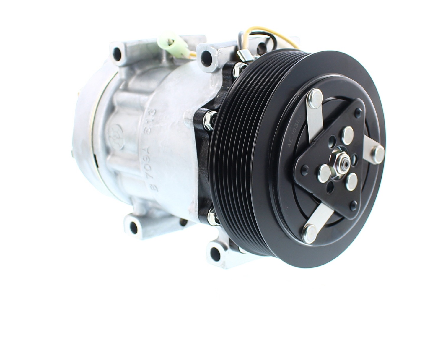COMPRESORES DE AC AMERICAN AIR SD7H15 8PK 24V 132MM MONTAJE DIRECTO TAPA WV 8044 8151 SANDEN - 6