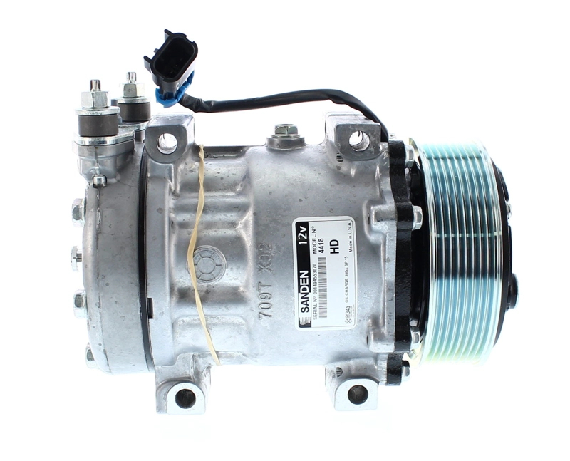 COMPRESOR DE AC SD7H15 8PK 12V 119MM MONTAJE DIRECTO 4418 SANDEN - 5