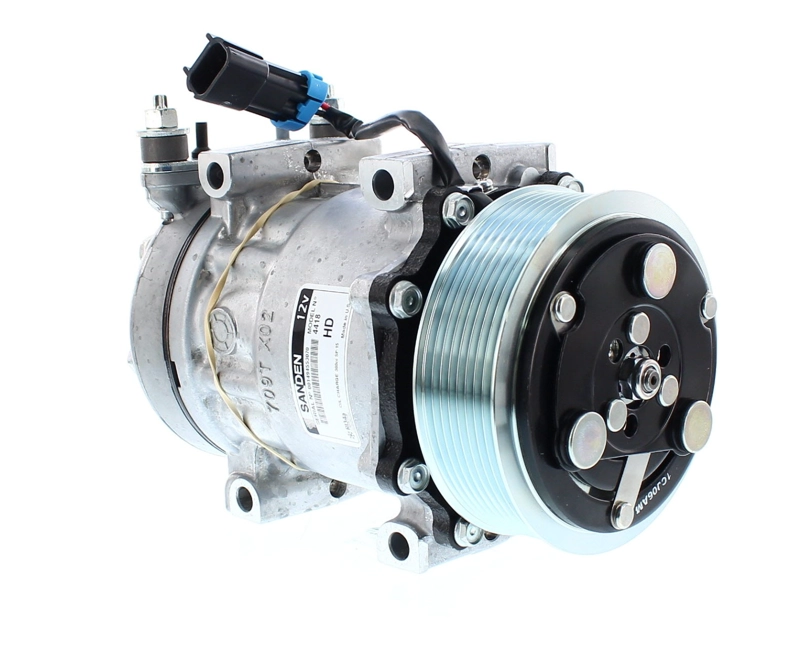 COMPRESOR DE AC SD7H15 8PK 12V 119MM MONTAJE DIRECTO 4418 SANDEN - 6