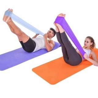 BANDAS ELÁSTICAS YOGA PILATES AEROBICS FITNESS 1,5METROS - 1