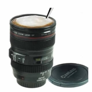 TAZÓN TAZA MUG VASO CON FORMA DE LENTE CÁMARA FOTOGRÁFICA - 1