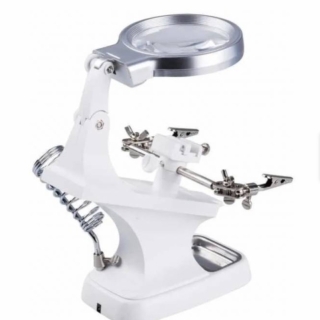 LUPA CON LUZ MESA LUPA CON PINZA LÁMPARA LED LUPA 3X 45X - 1