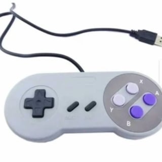 2X CONTROL JOYSTICK USB TIPO CONSOLA RETRO 16-BITS 8 BOTONES - 1
