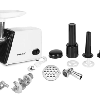 PROCESADORA MOLEDORA DE CARNE Y EMBUTIDOS 2500W BLANCO SK-312 SOKANY - 1