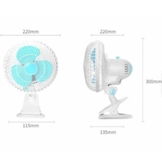 MINI VENTILADOR OSCILANTE 20W PINZA INDOOR GROW DORMITORIO - 1