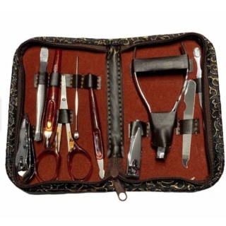 SET CORTA UÑAS MANICURE 10 PIEZAS HERRAMIENTAS - 1
