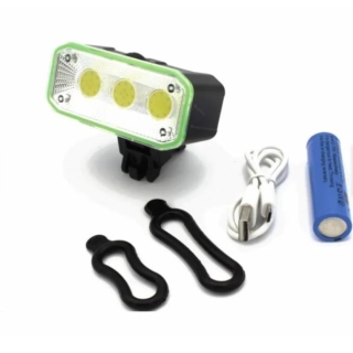 LINTERNA PARA BICICLETA RECARGABLE CON CARGA MICRO-USB - 1
