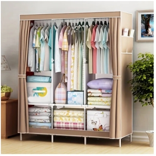 CLOSET ARMABLE 3 CUERPOS GRIS - 1