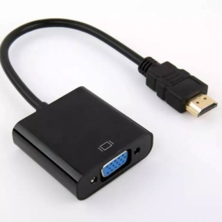 CONVERSOR ADAPTADOR HDMI A VGA CON AUDIO 1080 FULL HD - 1