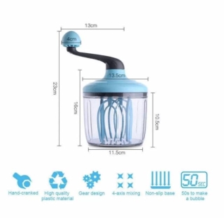 BATIDORA DE MANO BATIDORA MANUAL DE HUEVO CREMA MULTIUSO - 1