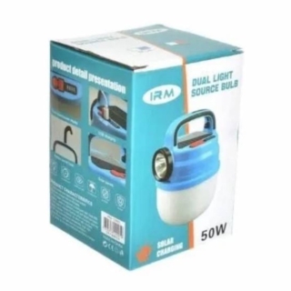 LÁMPARA LINTERNA LED SOLAR RECARGABLE INDICADOR CARGA - 1