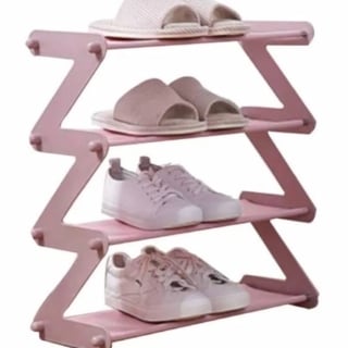 ORGANIZADOR DE ZAPATOS EN Z FÁCIL ENSAMBLADO ROSA - 1