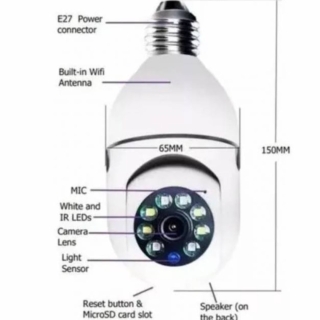 CAMARA IP AMPOLLETA MOTORIZADA 360° E27 1080P - 1