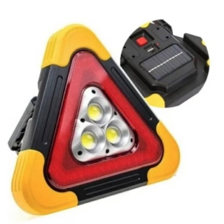 TRIANGULO SEGURIDAD LED SOLAR LUCES EMERGENCIA LED PACK X3 PEQUEÑO - 1
