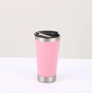 VASO TÉRMICO CERVECERO ACERO INOX FRIO Y CALIENTE PREMIUM MORADO - 1