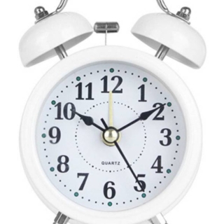 RELOJ DE MESA ALARMA DESPERTADOR MODELO ANALOGO PEQUEÑO ROSA - 1