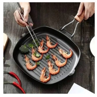 SARTÉN ANTIADHERENTE TIPO PARRILLA PLANCHA GRILL 20CM - 1