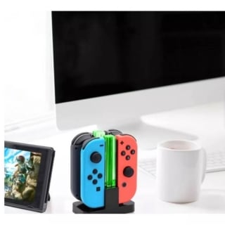 CARGADOR NINTENDO SWITCH SOPORTE DE CARGA 2 EN 1 - 1